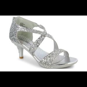 Silver Slipper Girl Shoes